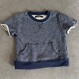 Joe's Jeans Navy Short Sleeve Sweatshirt